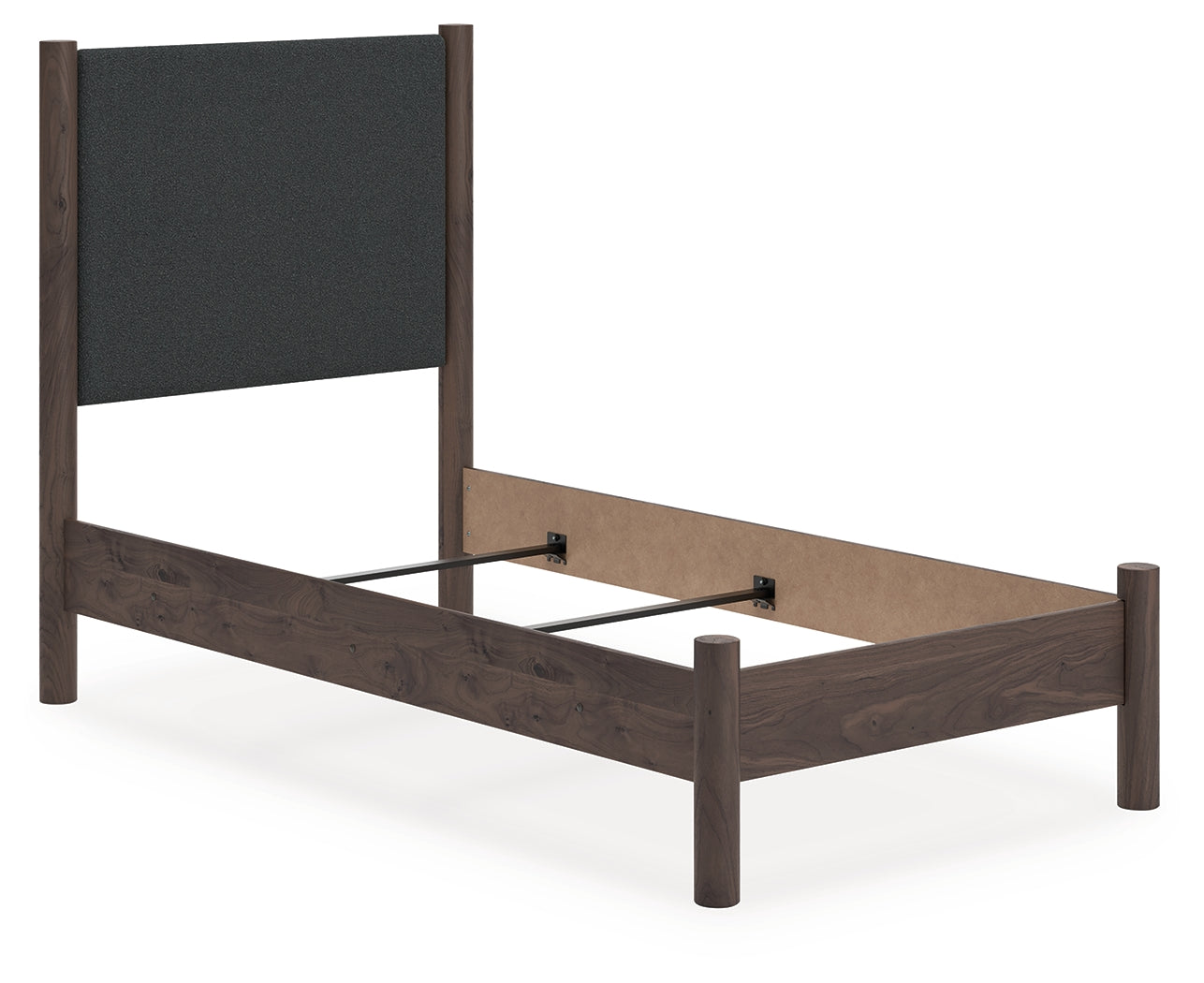 Myers Furniture Outlet - Ashley Furniture - Pamytta Bedroom - Twin Upholstered Panel Bed / Brown - PCB2614B20