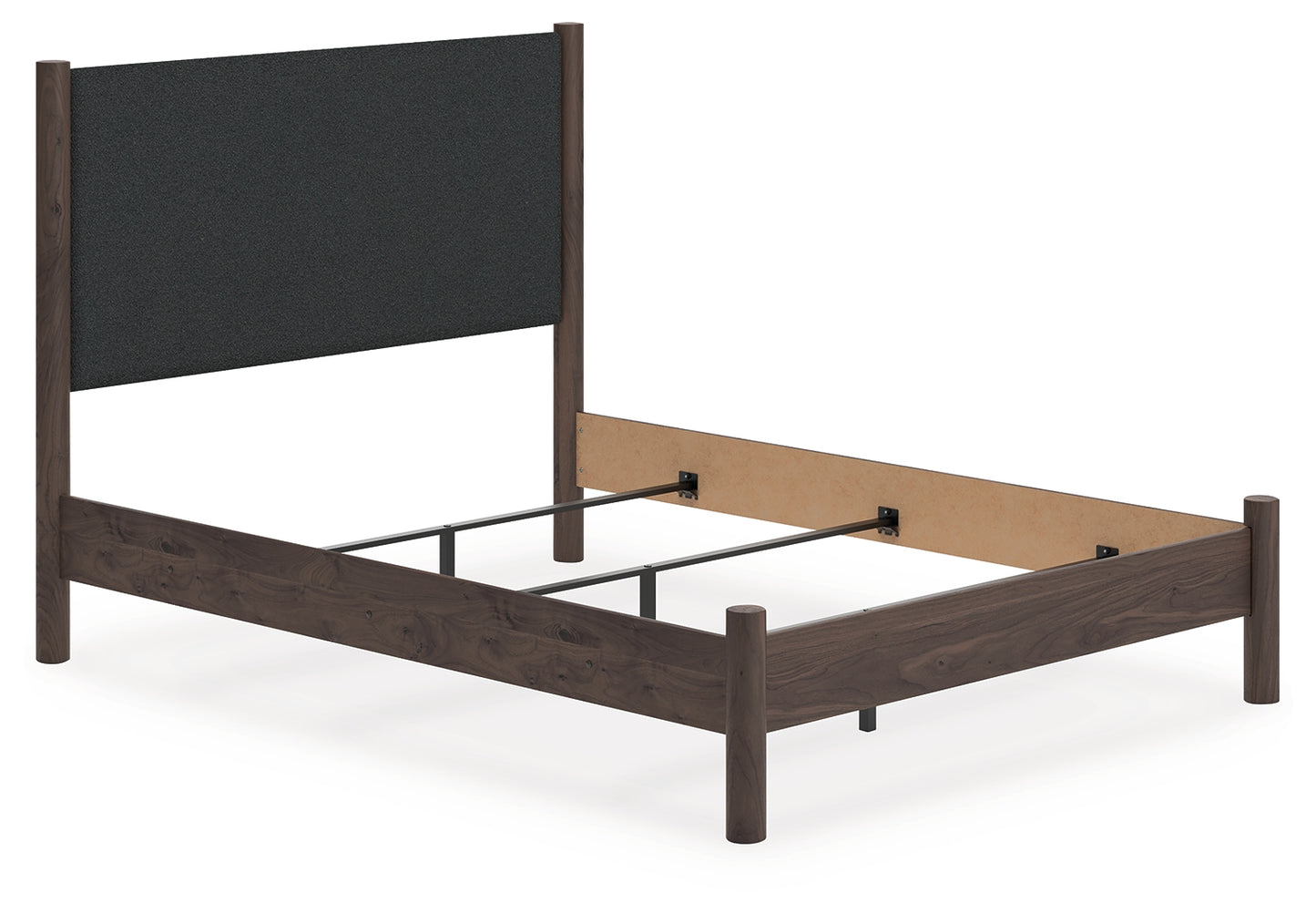 Myers Furniture Outlet - Ashley Furniture - Pamytta Bedroom - Queen Upholstered Panel Bed / Brown - PCB2614B24