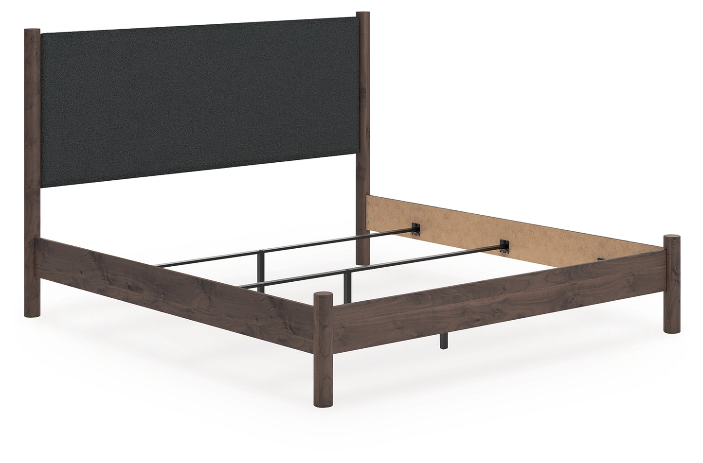 Myers Furniture Outlet - Ashley Furniture - Pamytta Bedroom - King Upholstered Panel Bed / Brown - PCB2614B29