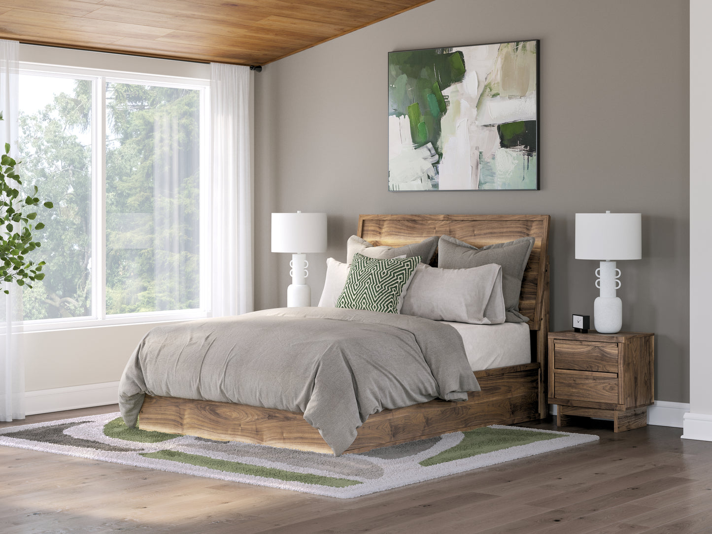Myers Furniture Outlet - Ashley Furniture - Chirason Bedroom - Queen Panel Bed / Brown - PCB3367B2