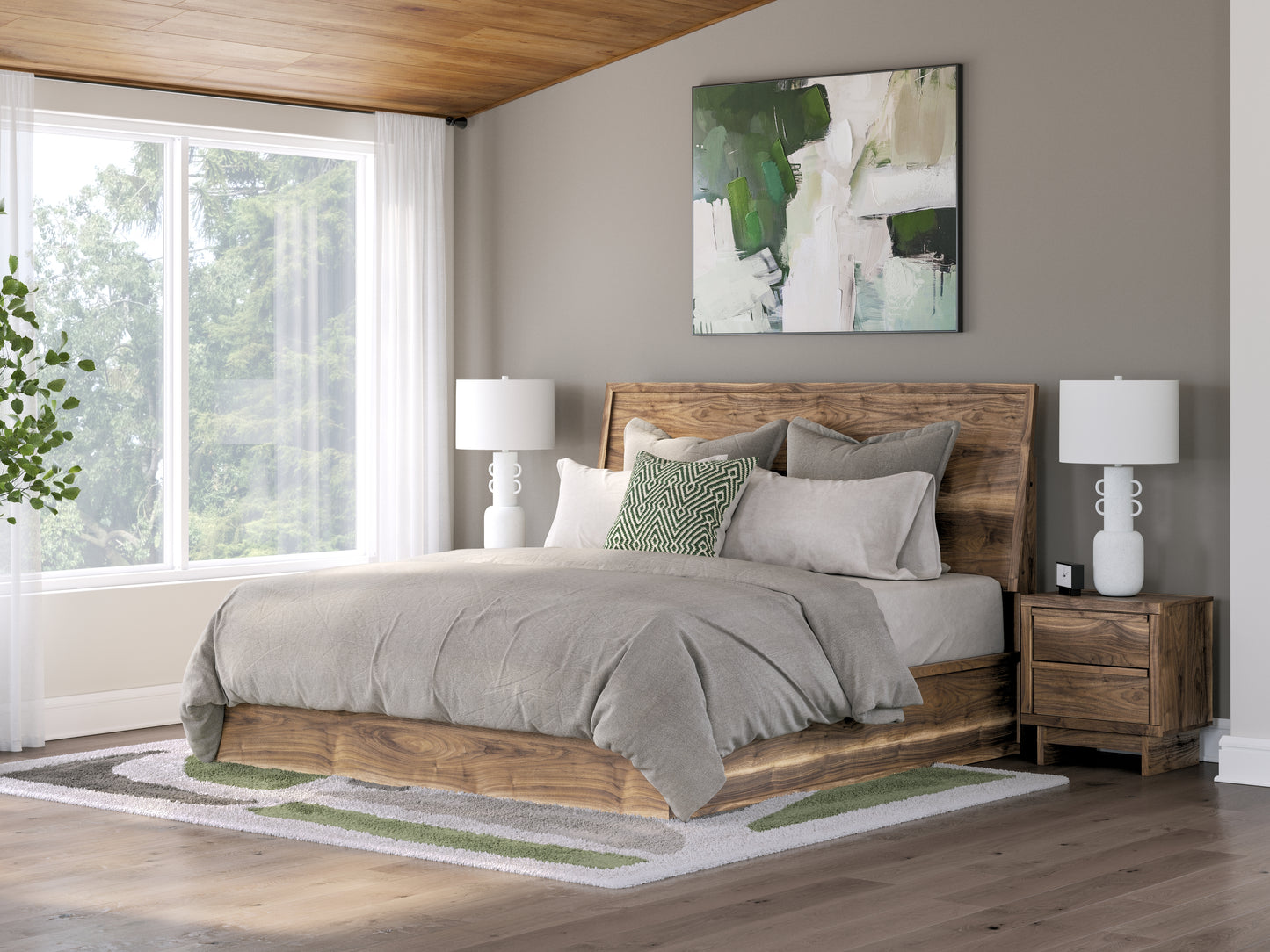 Myers Furniture Outlet - Ashley Furniture - Chirason Bedroom - King Panel Bed / Brown - PCB3367B13