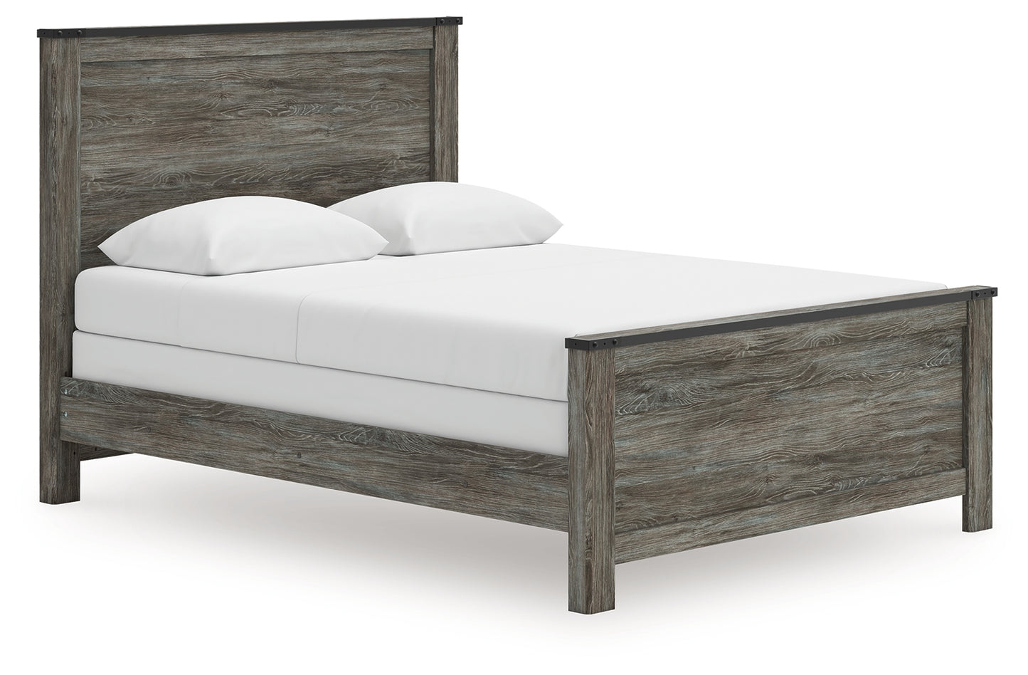 Myers Furniture Outlet - Ashley Furniture - Frandern Bedroom - Queen Panel Bed / Black/Gray - B4480B21