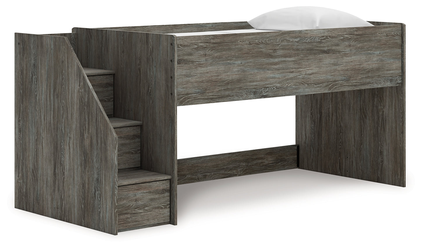 Myers Furniture Outlet - Ashley Furniture - Frandern Bedroom - Twin Loft Bed / Gray - B4480B12