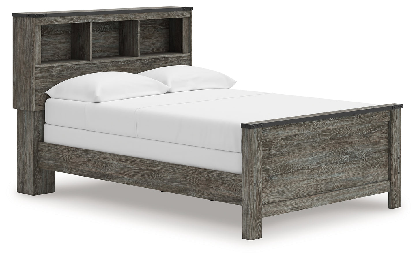 Myers Furniture Outlet - Ashley Furniture - Frandern Bedroom - Full Bookcase Panel Bed / Gray - B4480B3