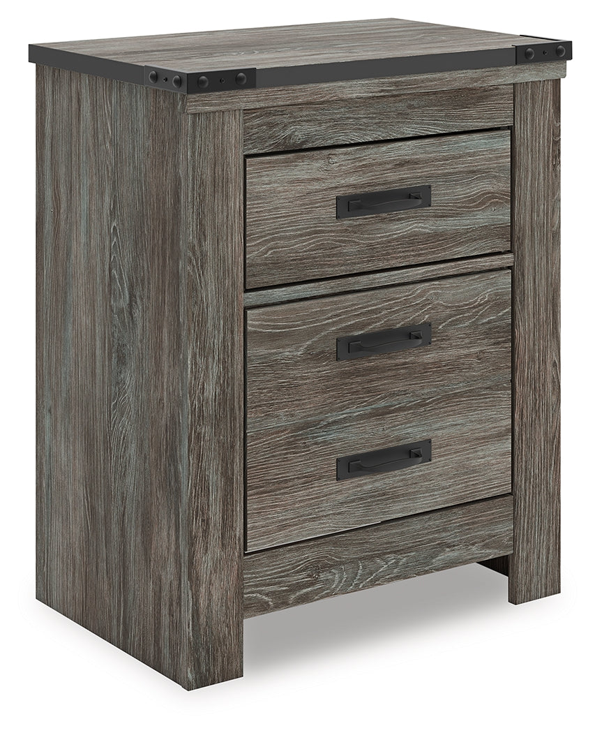 Myers Furniture Outlet - Ashley Furniture - Frandern Bedroom - Two Drawer Night Stand / Gray - B4480-92