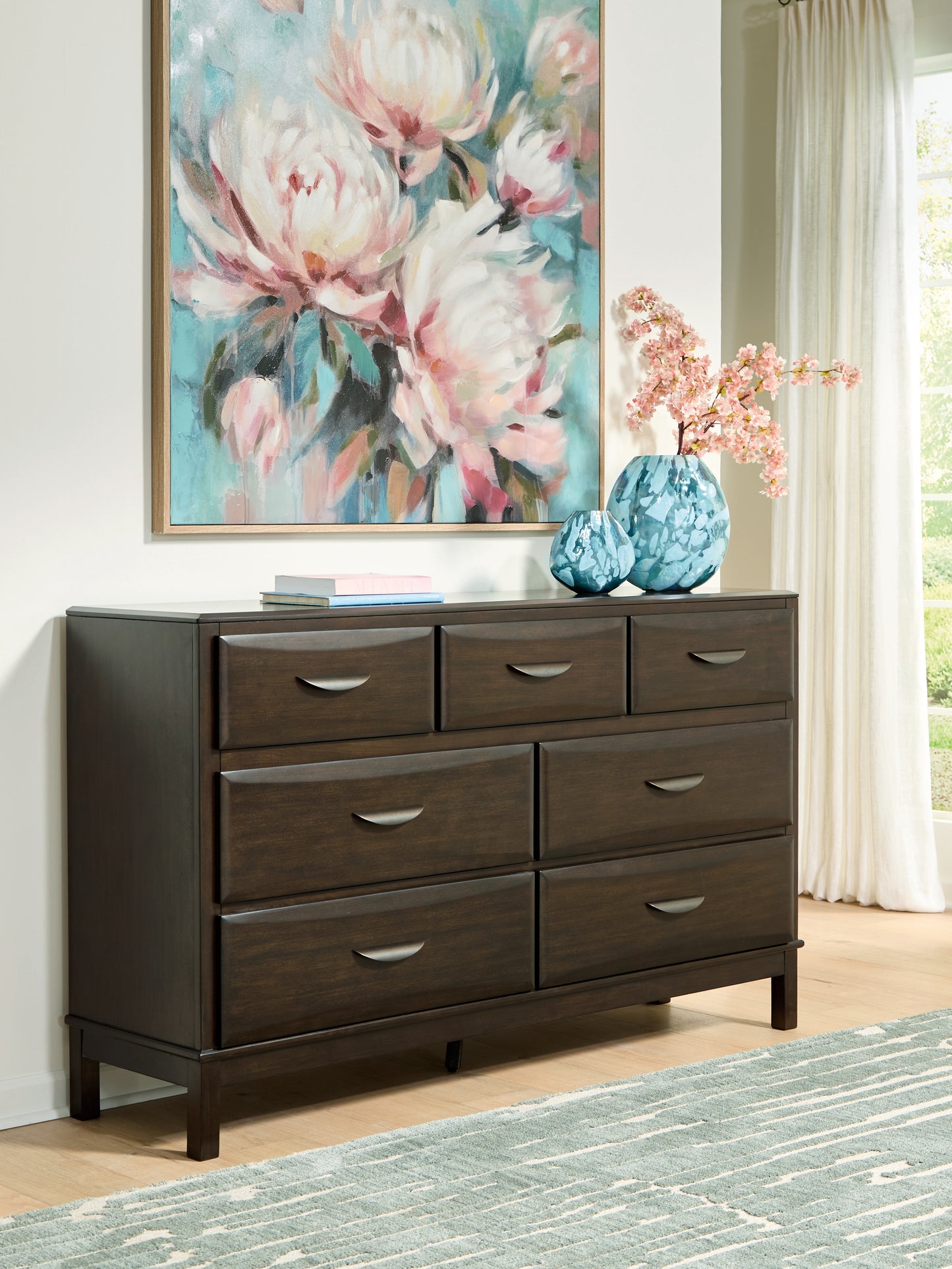 Myers Furniture Outlet - Ashley Furniture - Vanmore Bedroom - Dresser / Dark Brown - B479-31