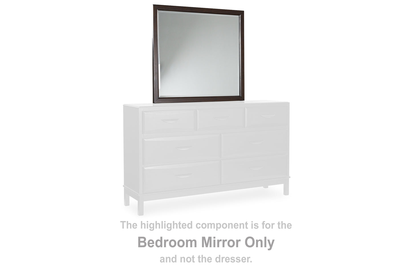 Myers Furniture Outlet - Ashley Furniture - Vanmore Bedroom - Bedroom Mirror / Dark Brown - B479-36
