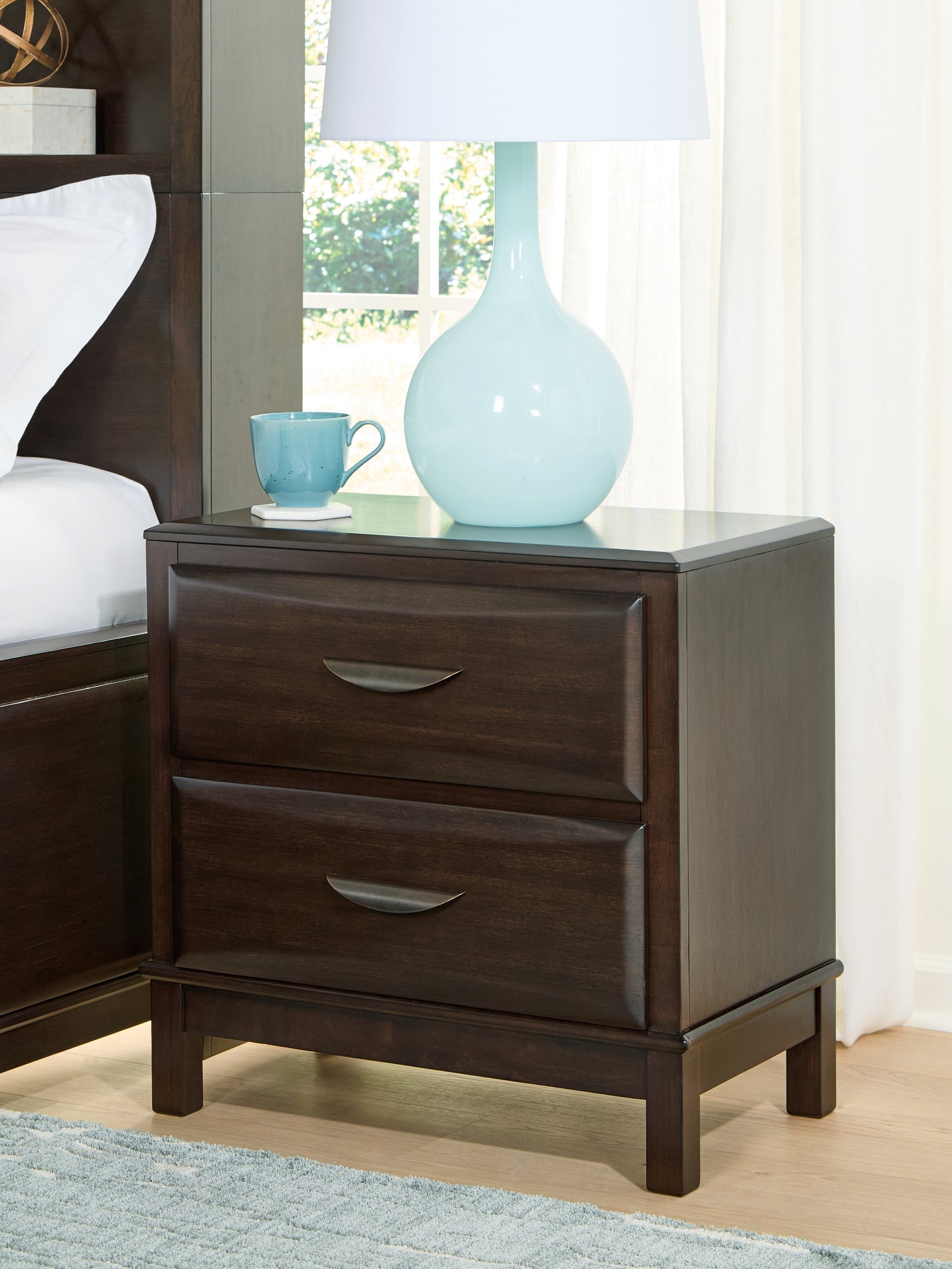 Myers Furniture Outlet - Ashley Furniture - Vanmore Bedroom - Full Storage Bed / Dark Brown - B479B4