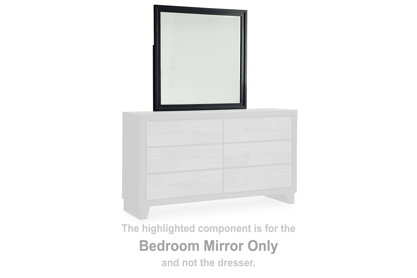 Myers Furniture Outlet - Ashley Furniture - Kraeburn Bedroom - Bedroom Mirror / Brown/Black - B496-36