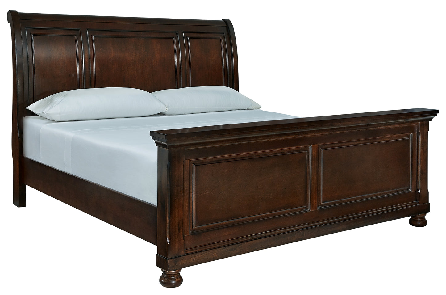 Myers Furniture Outlet - Ashley Furniture - Porter Bedroom - California King Sleigh Bed / Rustic Brown - B697B50