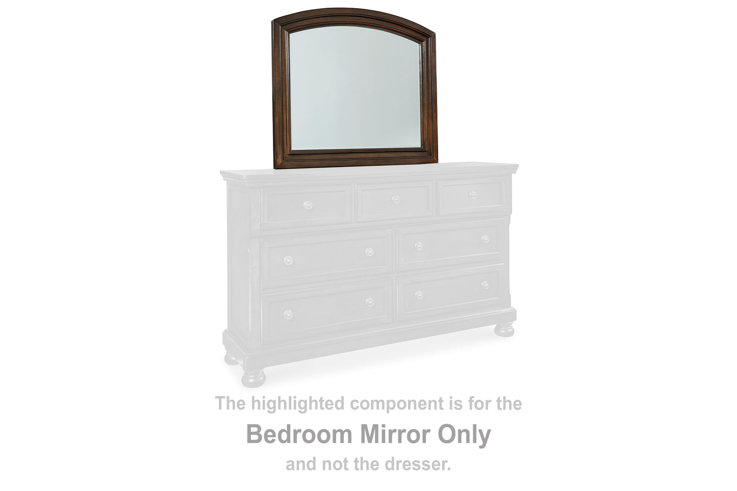 Myers Furniture Outlet - Ashley Furniture - Porter Bedroom - Bedroom Mirror / Rustic Brown - B697-36