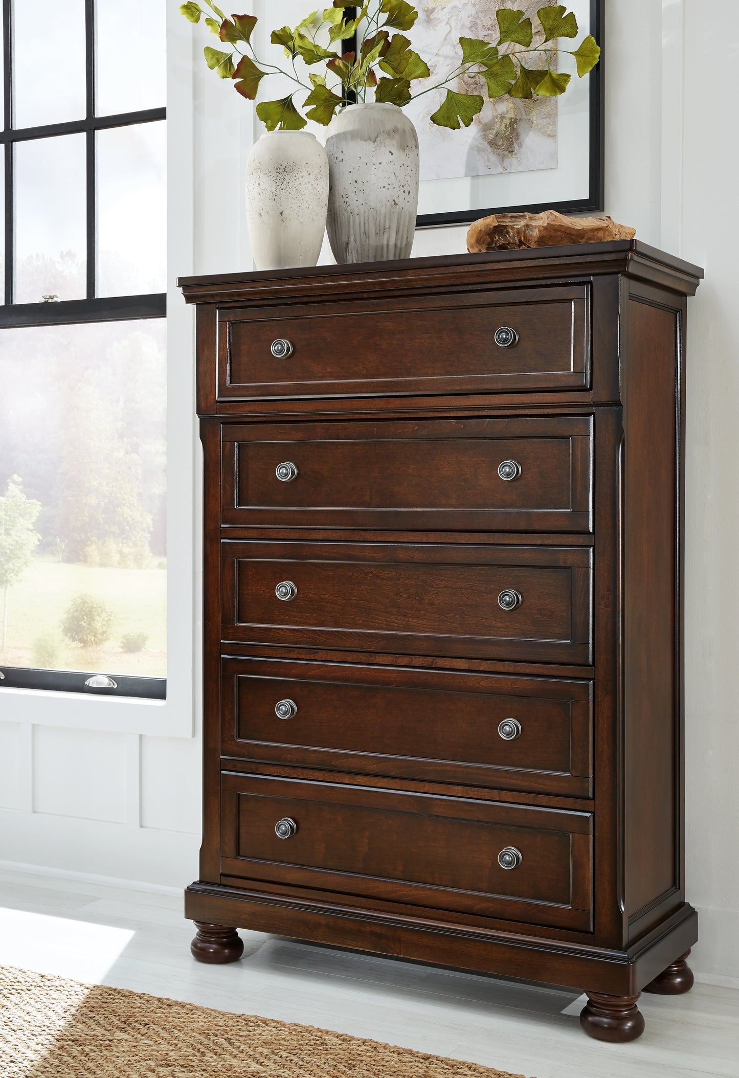 Myers Furniture Outlet - Ashley Furniture - Porter Bedroom - Chest / Rustic Brown - B697-46