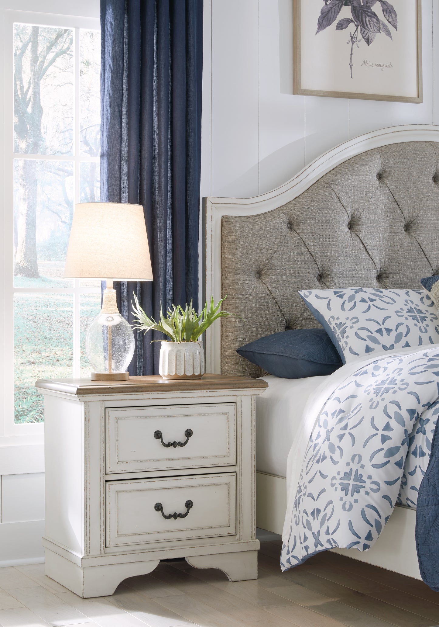 Myers Furniture Outlet - Ashley Furniture - Blendon Bedroom - Two Drawer Night Stand / Two-tone - B747-92