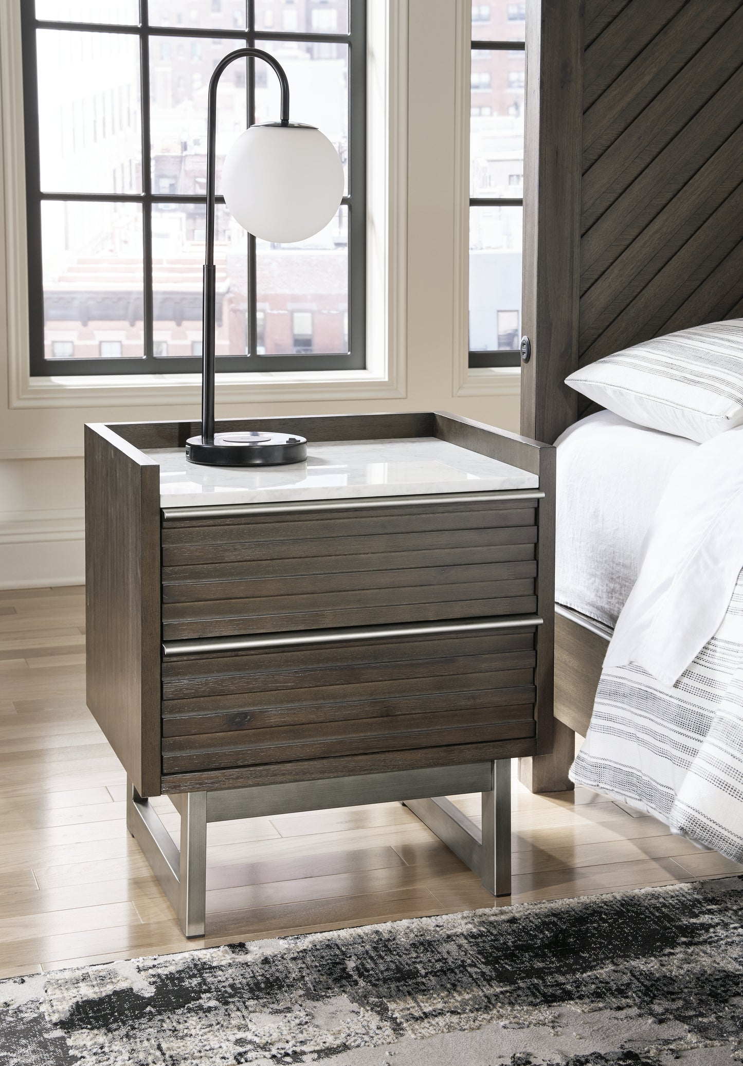 Myers Furniture Outlet - Ashley Furniture - Arkenton Bedroom - Dresser / Grayish Brown/White - B786-31