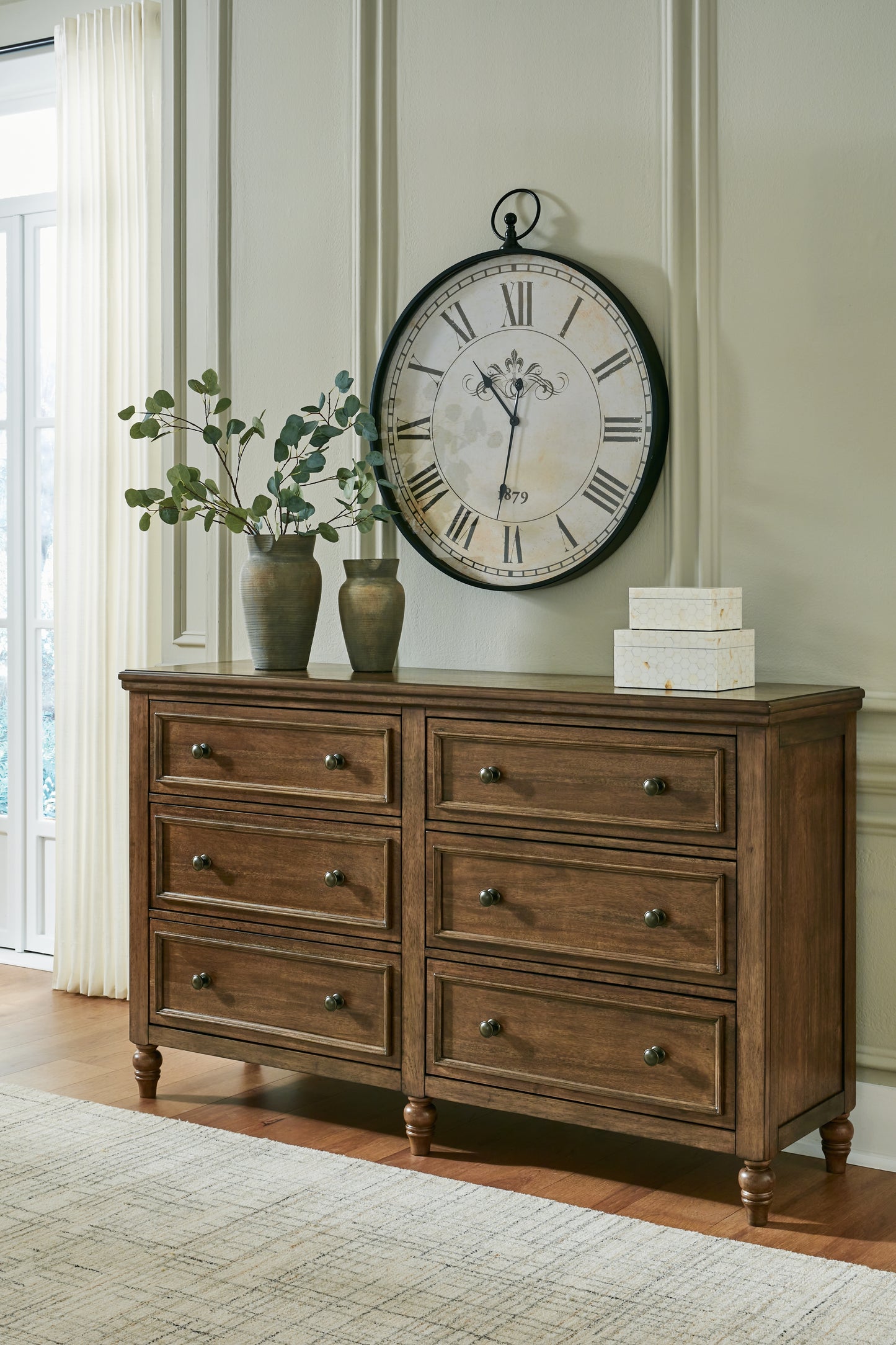 Myers Furniture Outlet - Ashley Furniture - Sturlayne Bedroom - Dresser / Brown - B787-31