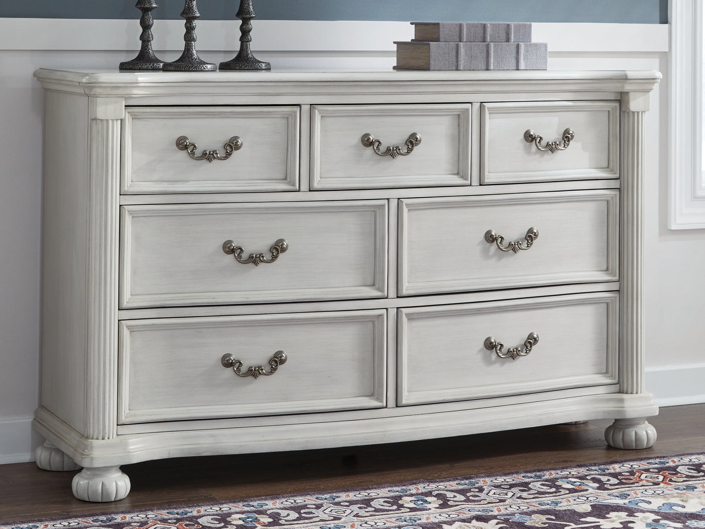 Myers Furniture Outlet - Ashley Furniture - Montelaine Bedroom - Dresser / Antique White - B795-31