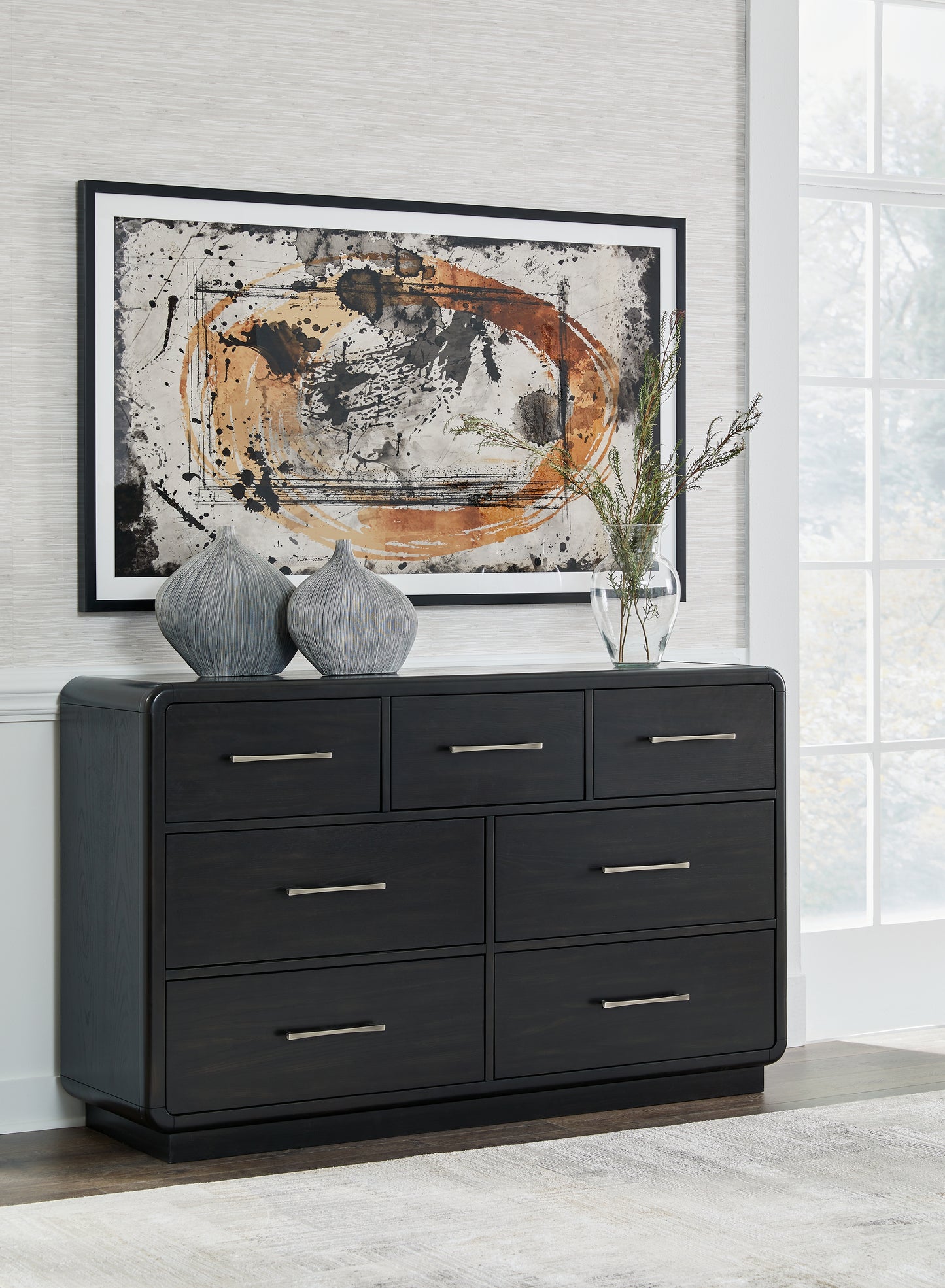 Myers Furniture Outlet - Ashley Furniture - Rowanbeck Bedroom - Dresser / Black - B821-31