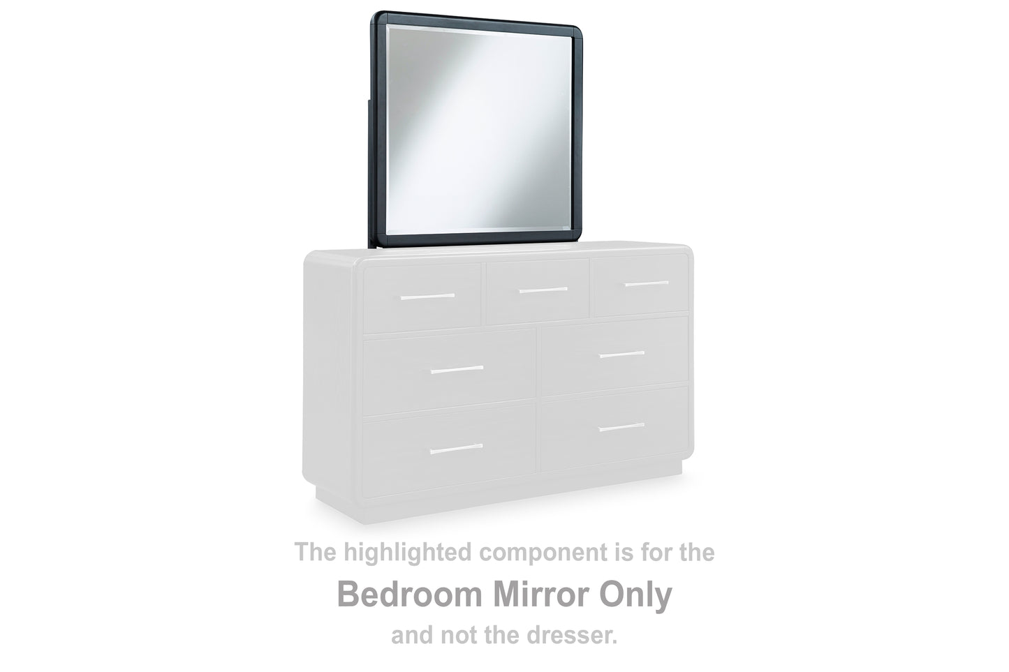 Myers Furniture Outlet - Ashley Furniture - Rowanbeck Bedroom - Bedroom Mirror / Black - B821-36