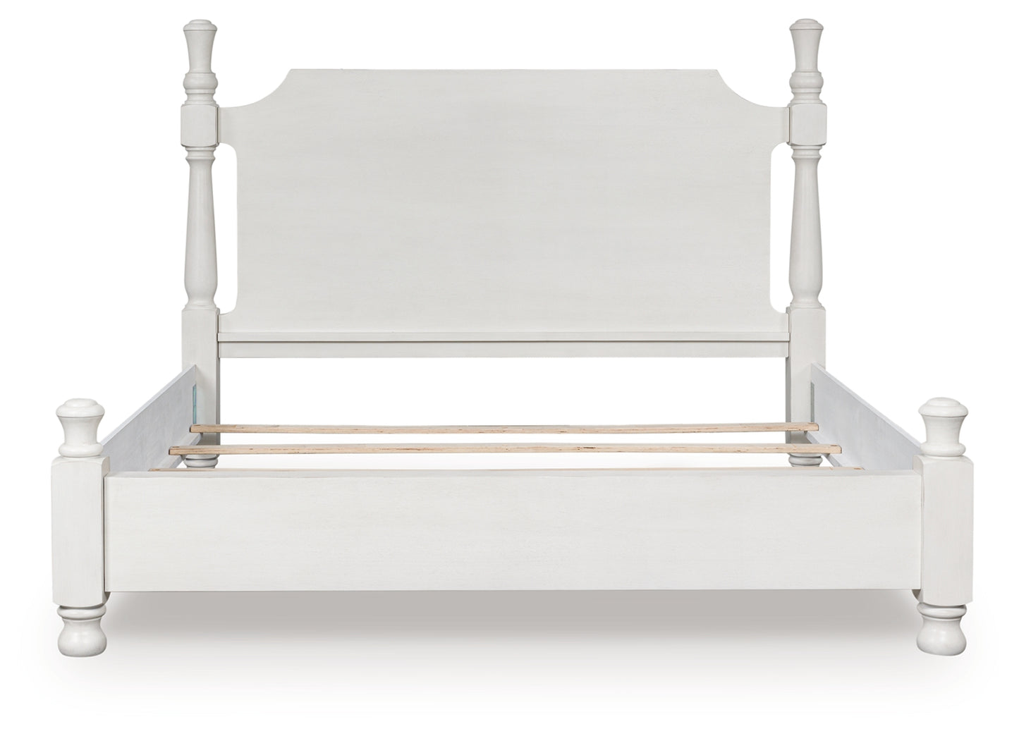 Myers Furniture Outlet - Ashley Furniture - Rowlenstown Bedroom - Queen Poster Bed / Antique White - PCB823B2