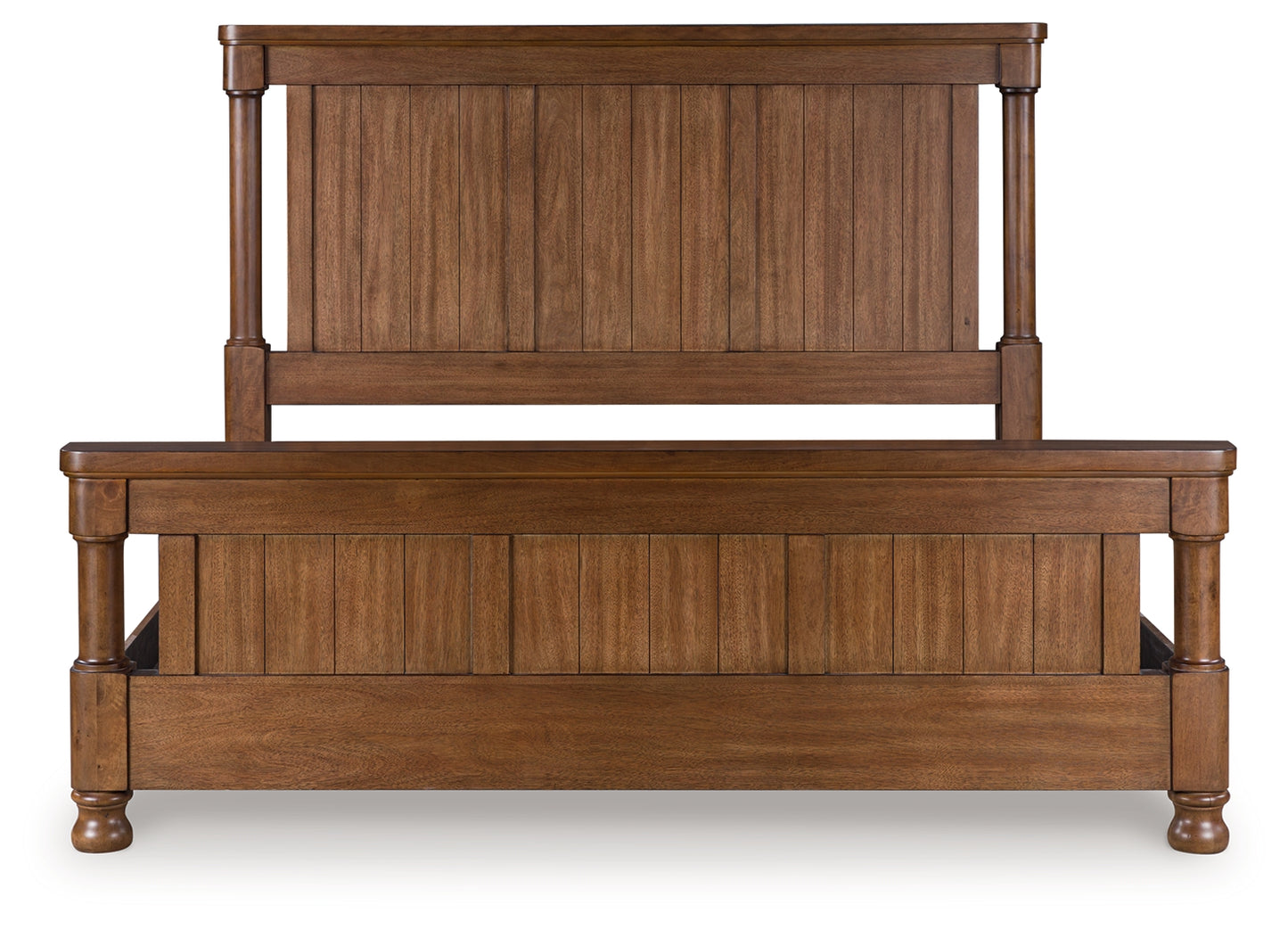 Myers Furniture Outlet - Ashley Furniture - Rowlenstown Bedroom - California King Poster Bed / Brown - PCB824B5