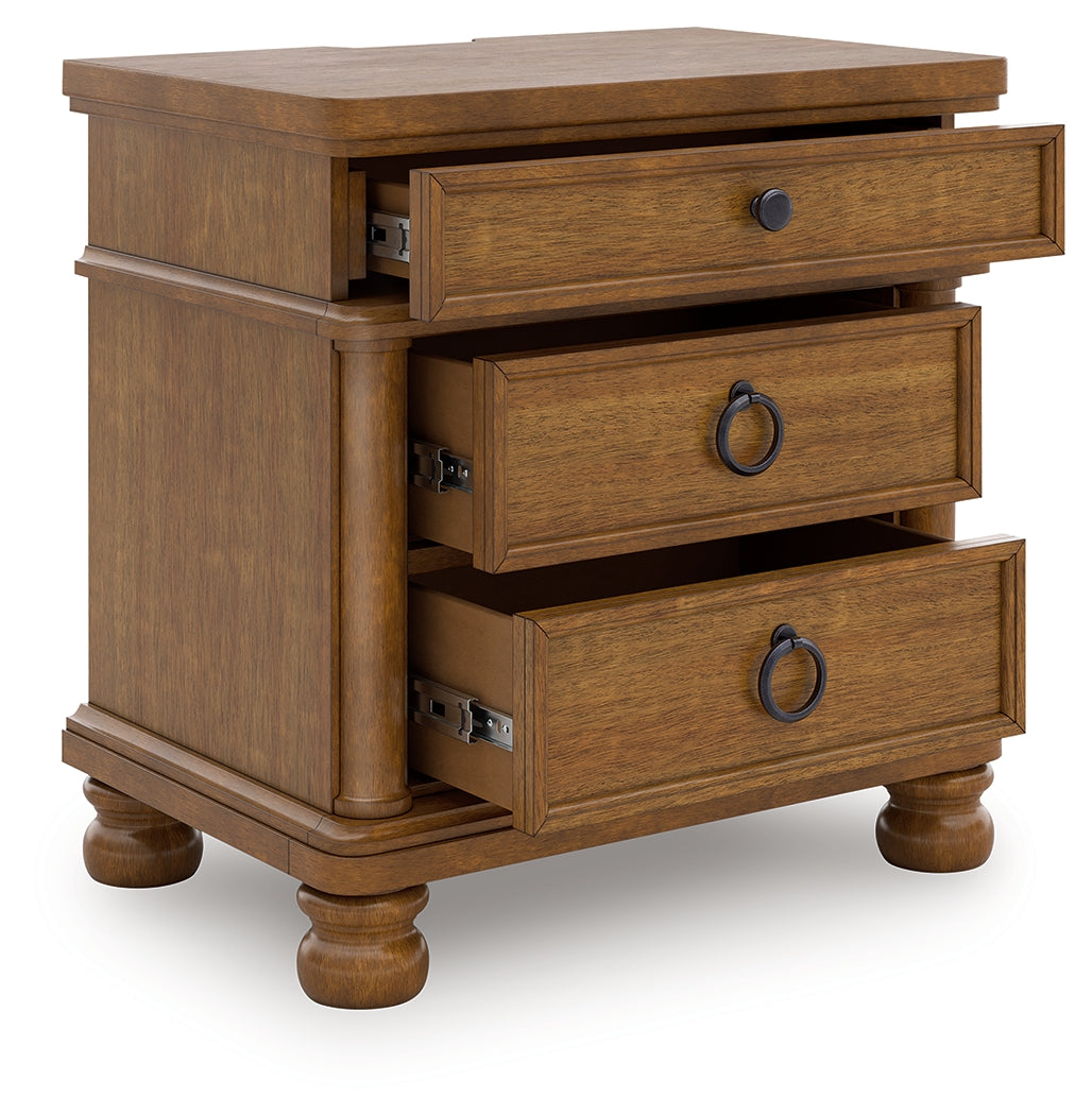 Myers Furniture Outlet - Ashley Furniture - Rowlenstown Bedroom - Three Drawer Night Stand / Brown - PCB824-93