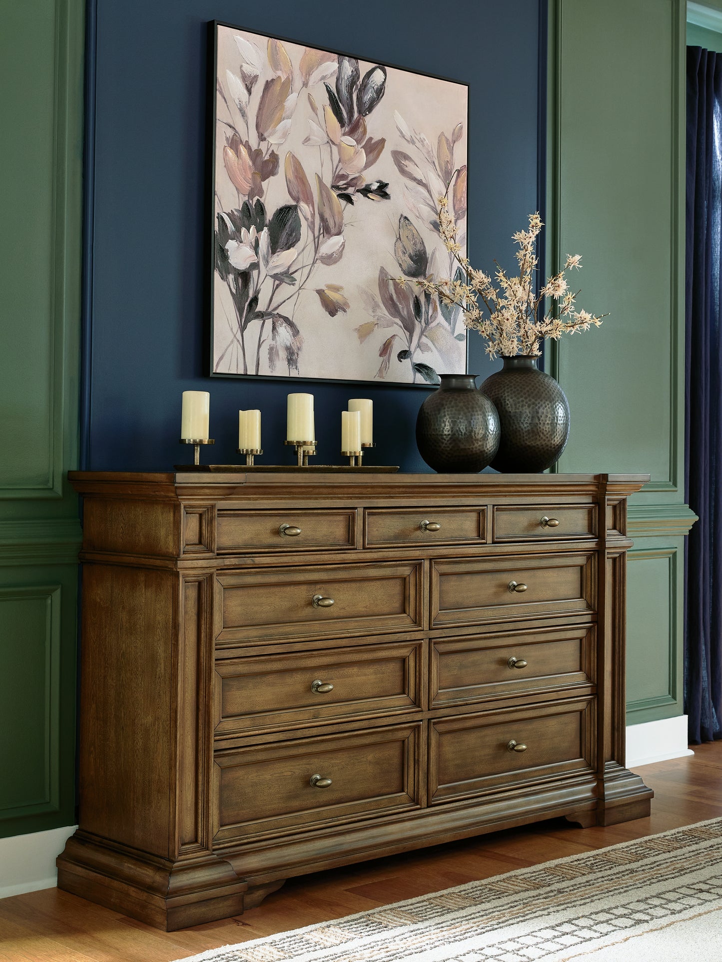 Myers Furniture Outlet - Ashley Furniture - Frantanna Bedroom - Dresser / Brown - PCB949-31
