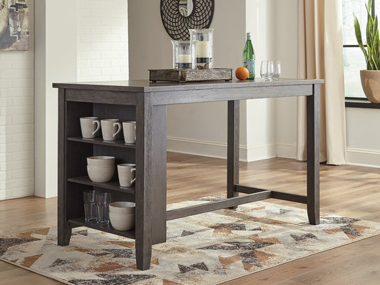 Myers Furniture Outlet - Ashley Furniture - Caitbrook Dining Room - RECT DRM Counter TBL Set(7/CN) / Gray - D388-423