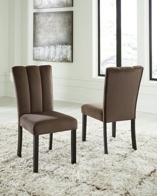 Myers Furniture Outlet - Ashley Furniture - Jeshina Dining Chair (Set of 2) - Dining Chair (Set of 2) / Mocha - PCD581-01X2