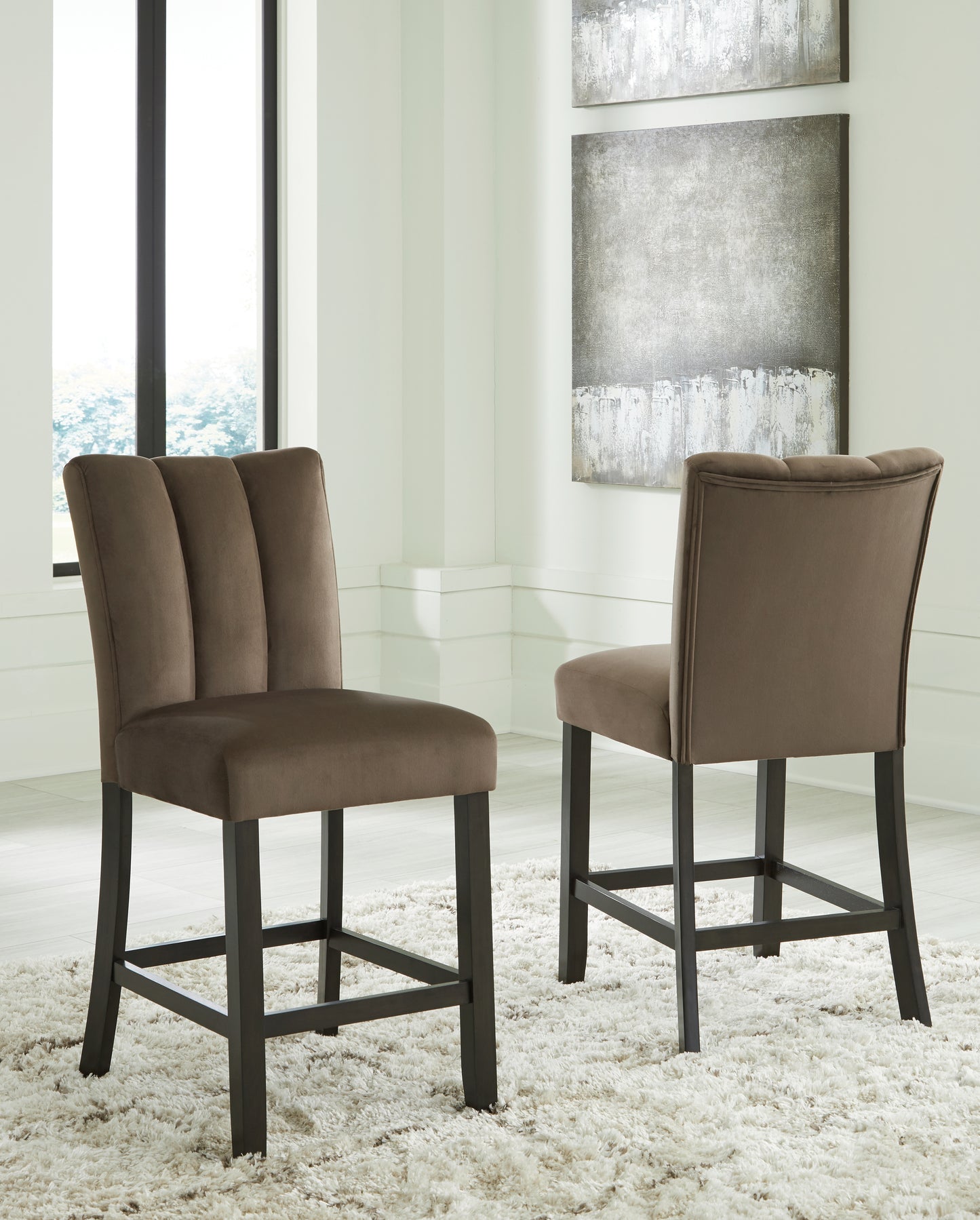 Myers Furniture Outlet - Ashley Furniture - Jeshina Counter Height Barstool (Set of 2) - Counter Height Barstool (Set of 2) / Mocha - PCD581-124X2