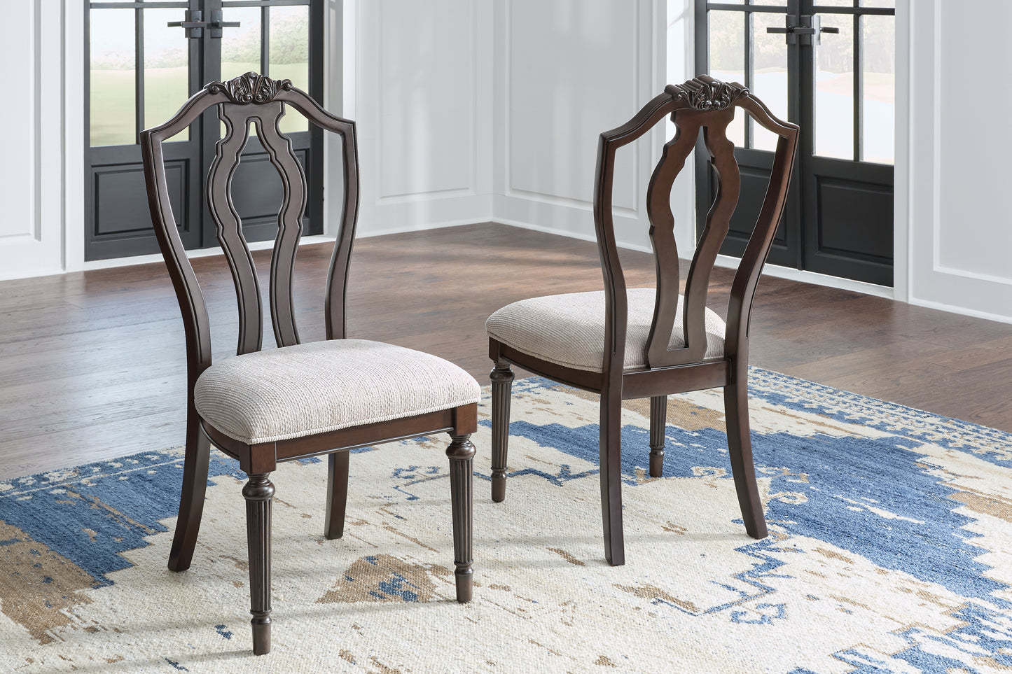 Myers Furniture Outlet - Ashley Furniture - Lavinton Dining Room - Dining Chair (Set of 2) / Tan/Brown - D764-01X2