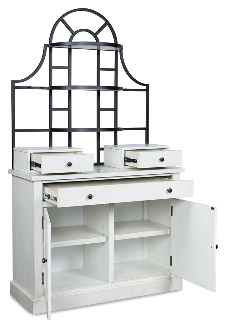 Myers Furniture Outlet - Ashley Furniture - Greddinton Baker's Rack - Baker's Rack / White - PCD824D1