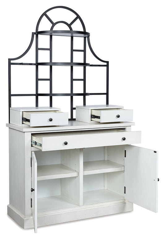 Myers Furniture Outlet - Ashley Furniture - Greddinton Baker's Rack - Baker's Rack / White - PCD824D1