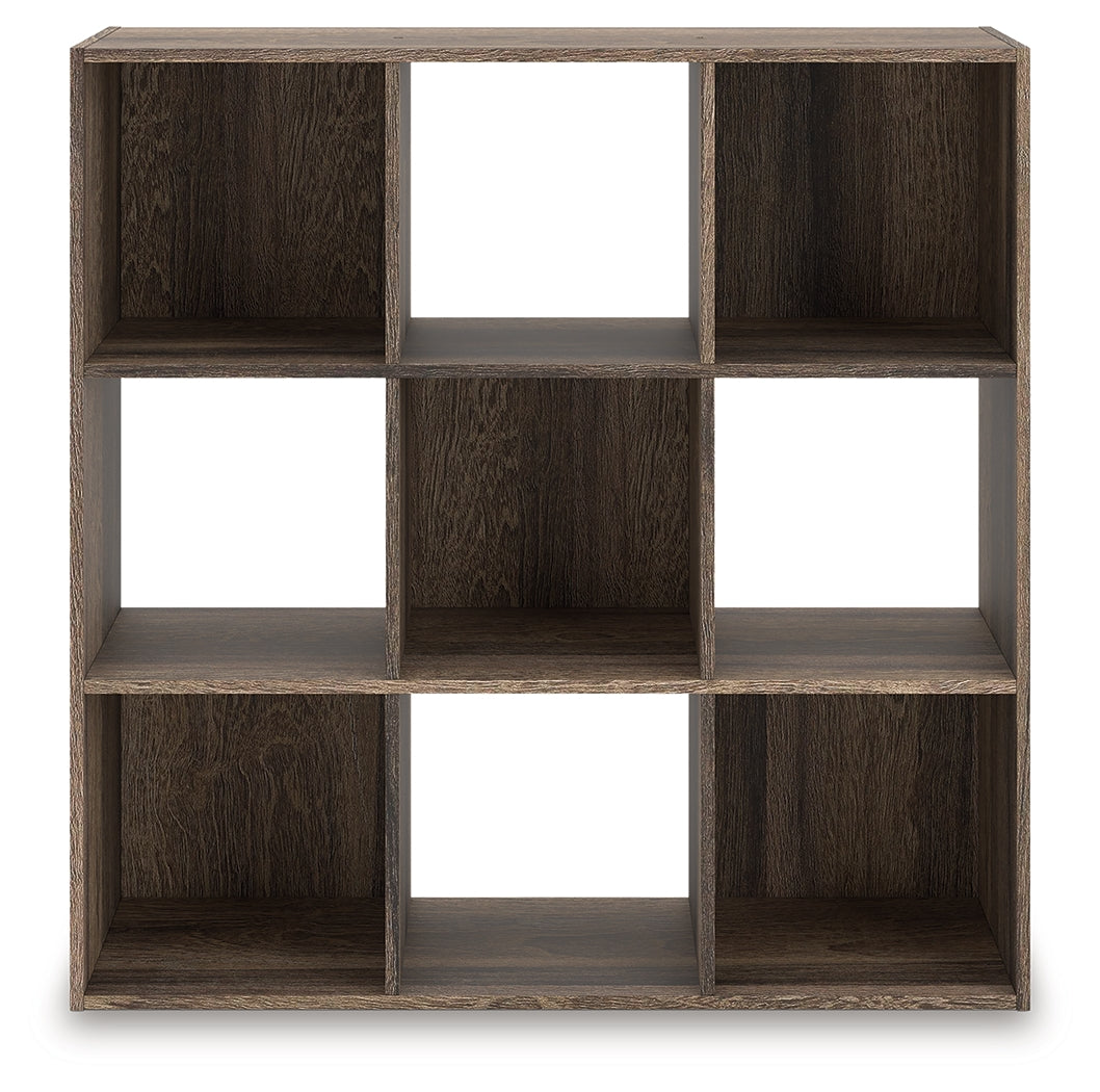 Myers Furniture Outlet - Ashley Furniture - Shallifer Nine Cube Organizer - Nine Cube Organizer / Brown - EA1104-3X3