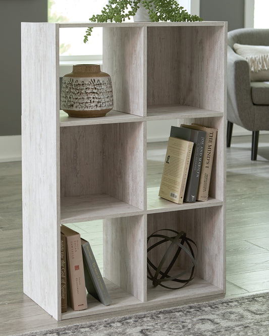Myers Furniture Outlet - Ashley Furniture - Paxberry Six Cube Organizer - Six Cube Organizer / Whitewash - EA1811-3X2