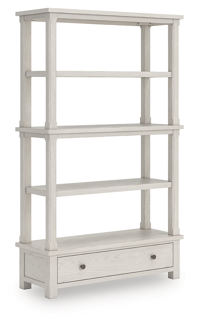 Myers Furniture Outlet - Ashley Furniture - Robbinsdale Bookcase - Bookcase / Antique White - H742-70
