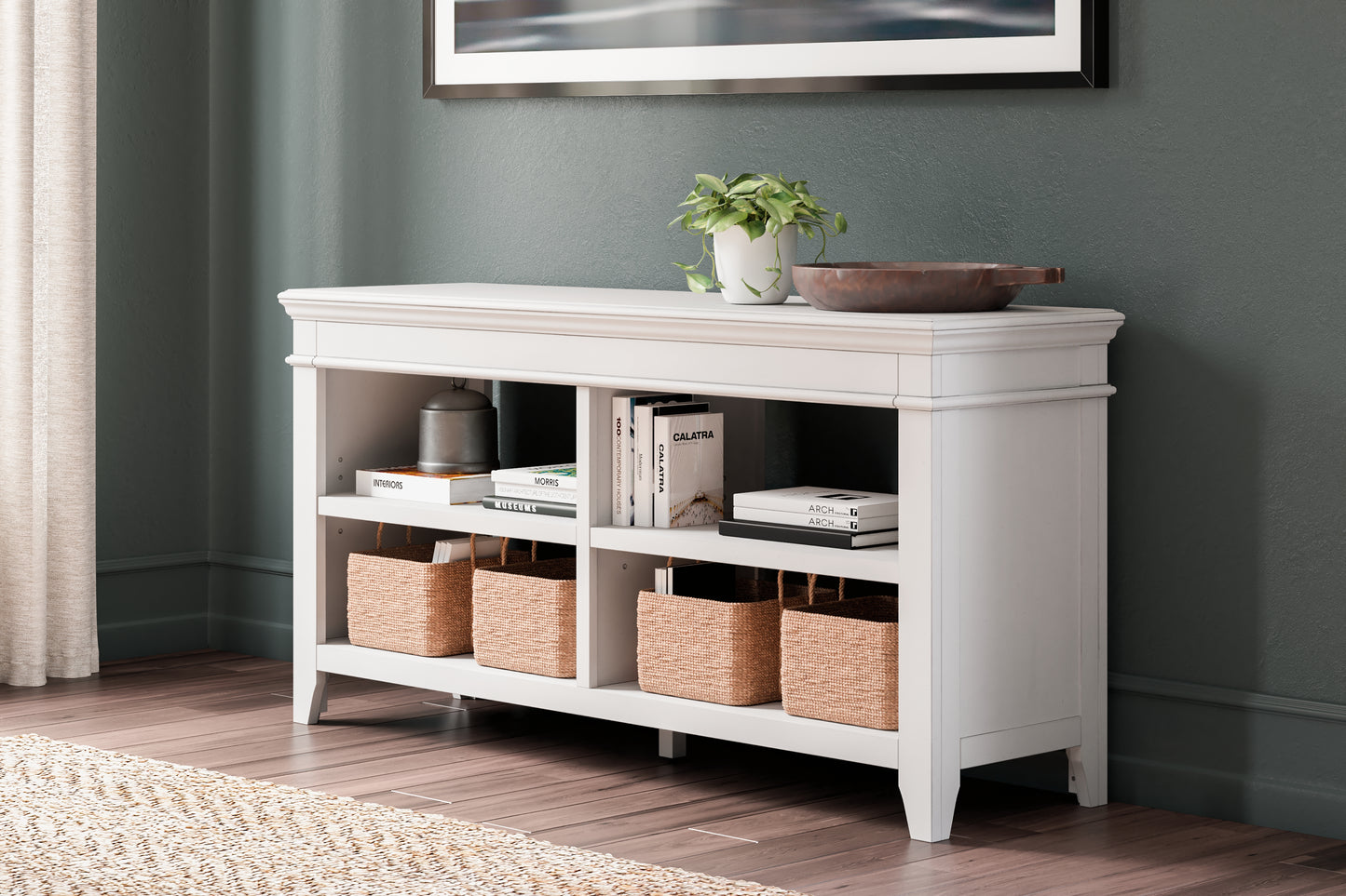 Myers Furniture Outlet - Ashley Furniture - Kanwyn Credenza - Credenza / Whitewash - H777-46
