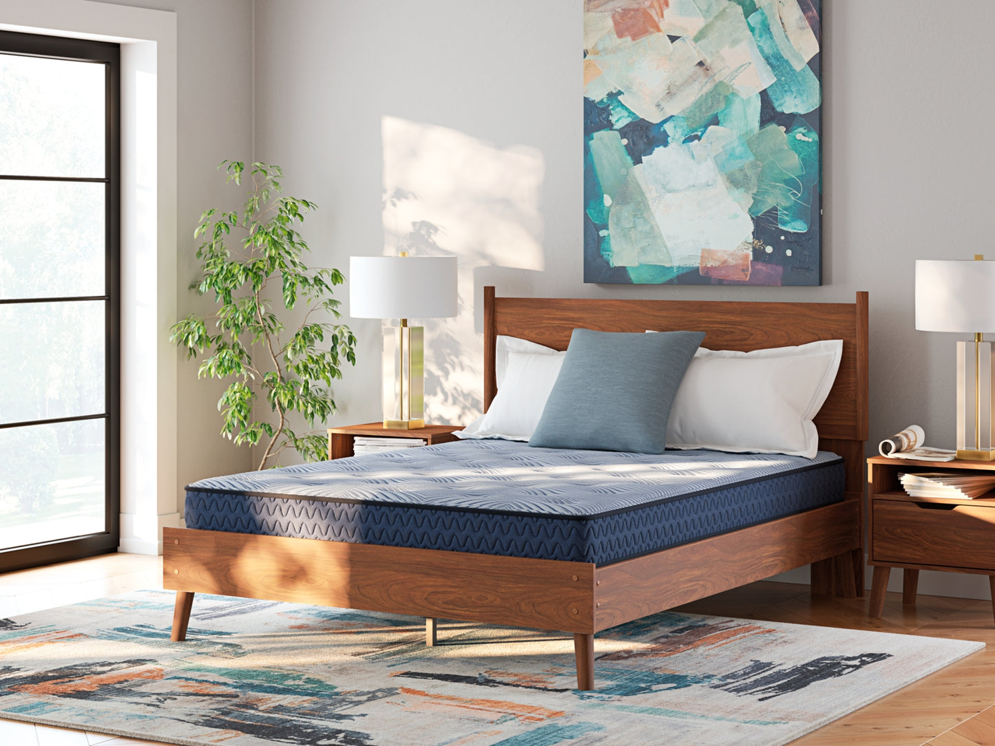 Myers Furniture Outlet - Ashley Furniture - Peak 2.0 Bonnell Mattresses - California King / Light Blue - M20151