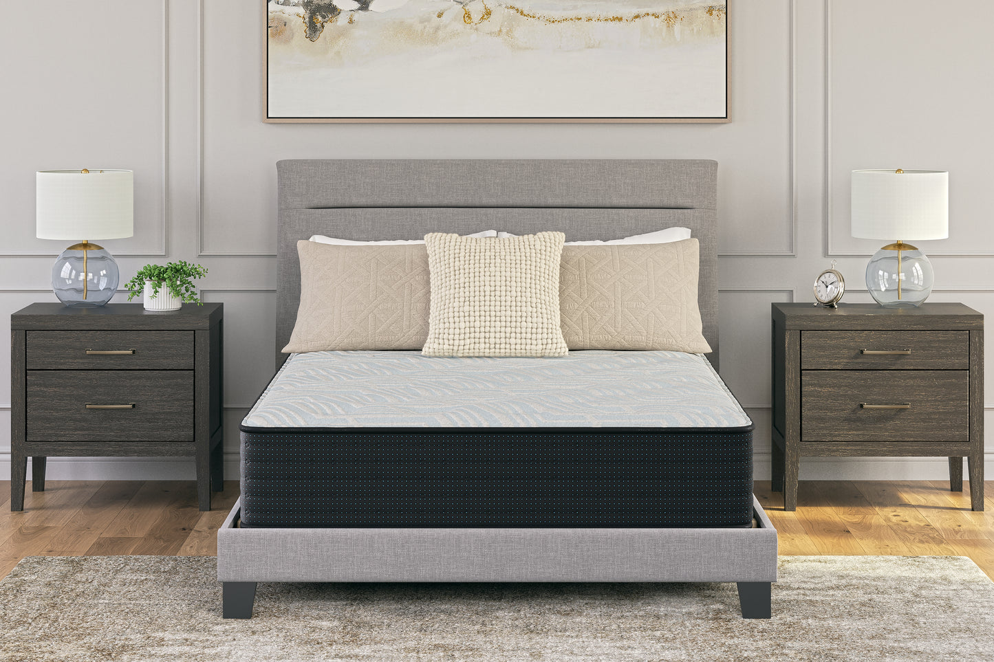 Myers Furniture Outlet - Ashley Furniture - Palisades Firm Mattresses - California King / Gray/Blue - M41551