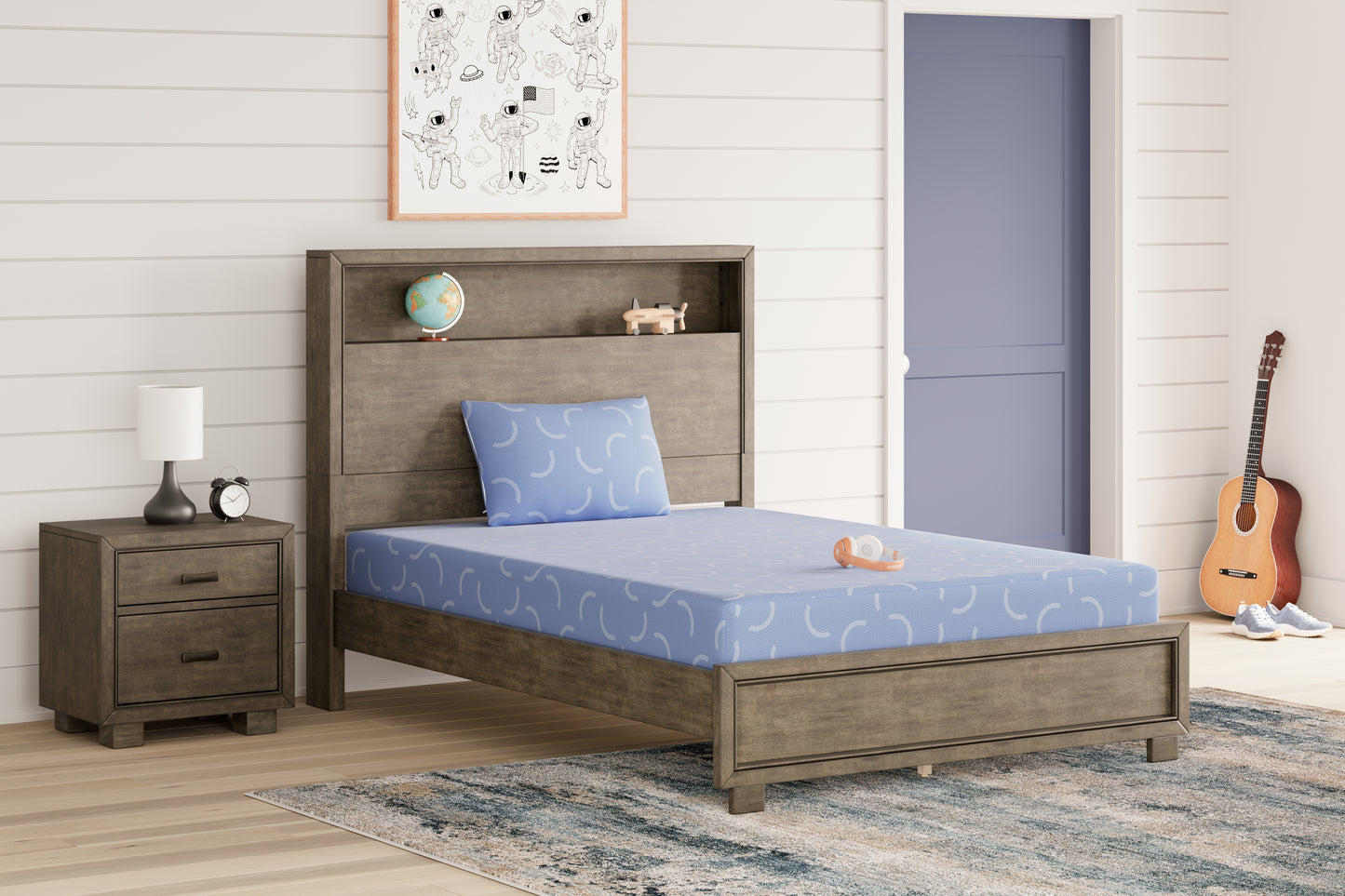 Myers Furniture Outlet - Ashley Furniture - iKidz Ocean Mattresses - Twin and Pillow 2/CN / Blue - M43011