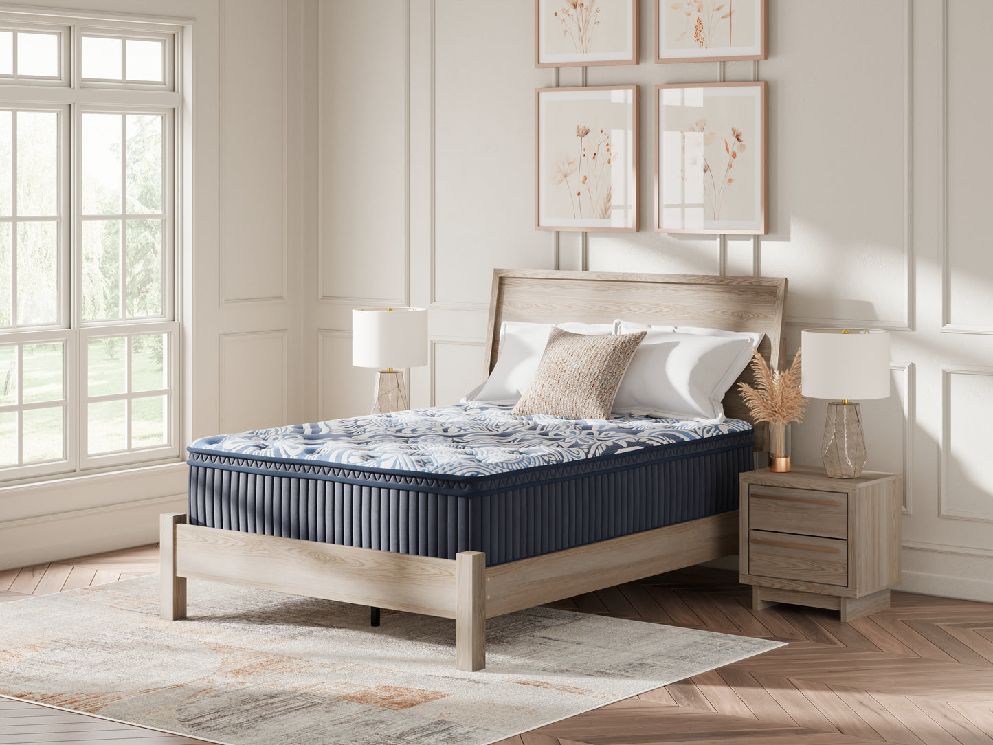 Myers Furniture Outlet - Ashley Furniture - Plush Luxe 2.0 Mattresses - California King / Blue - M49751