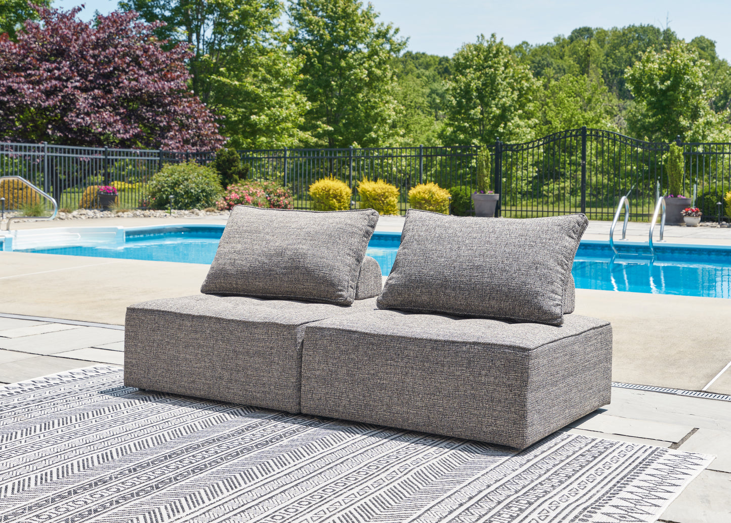 Myers Furniture Outlet - Ashley Furniture - Bree Zee Outdoor - 2-Piece Outdoor Sectional / Brown - P160P3