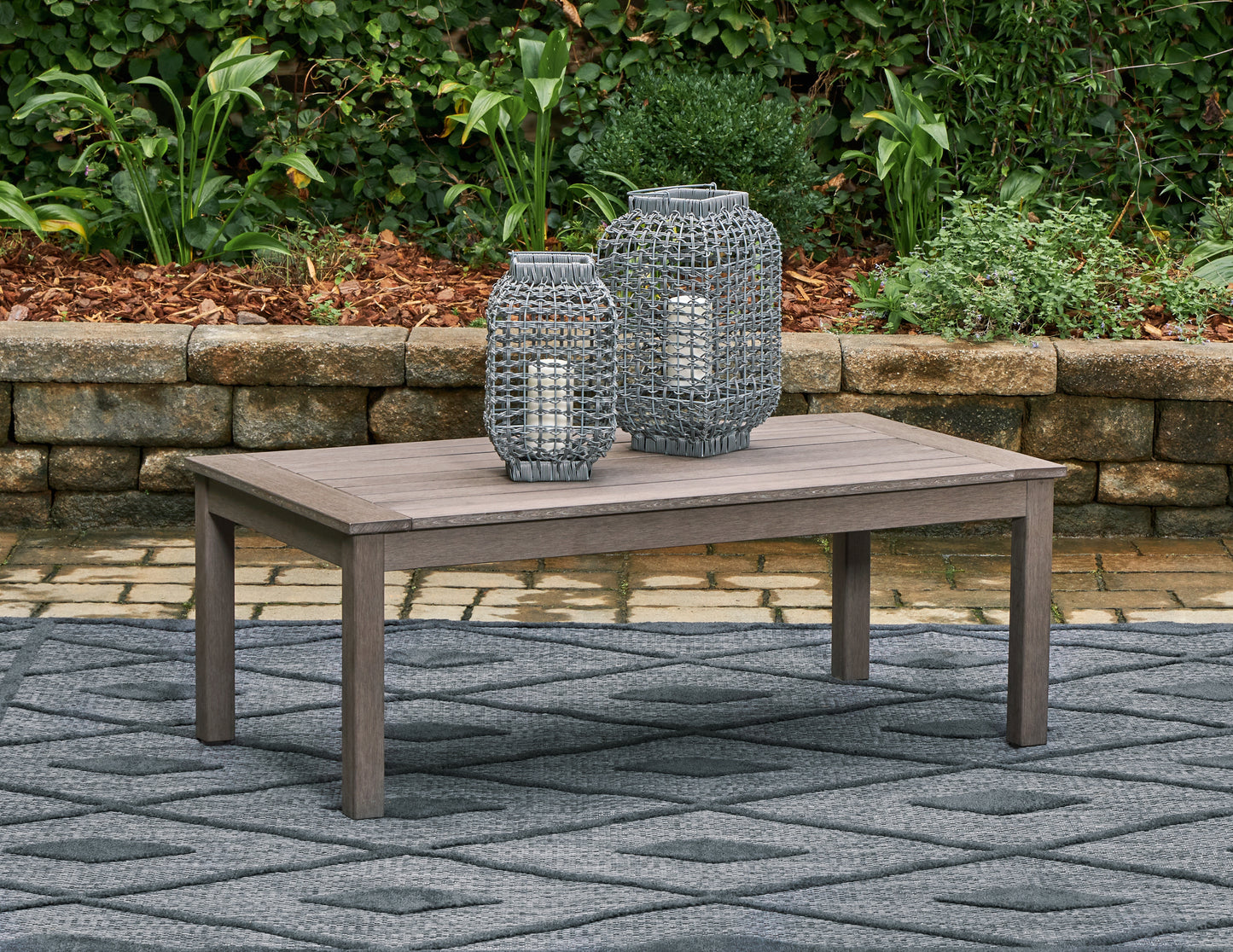 Myers Furniture Outlet - Ashley Furniture - Hillside Barn Outdoor - Rectangular Cocktail Table / Brown - P564-701