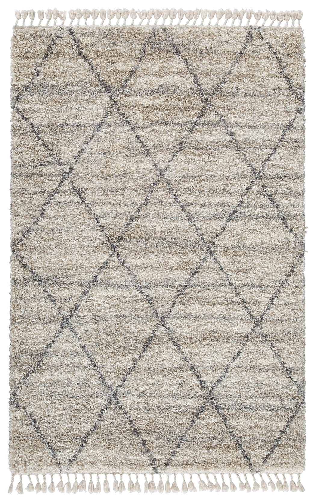 Myers Furniture Outlet - Ashley Furniture - Abdalah Rug - 5' x 7' Rug / Beige/Gray - R404622