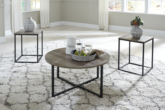 Myers Furniture Outlet - Ashley Furniture - Wadeworth Table (Set of 3) - Occasional Table Set (3/CN) / Two-tone - T103-213