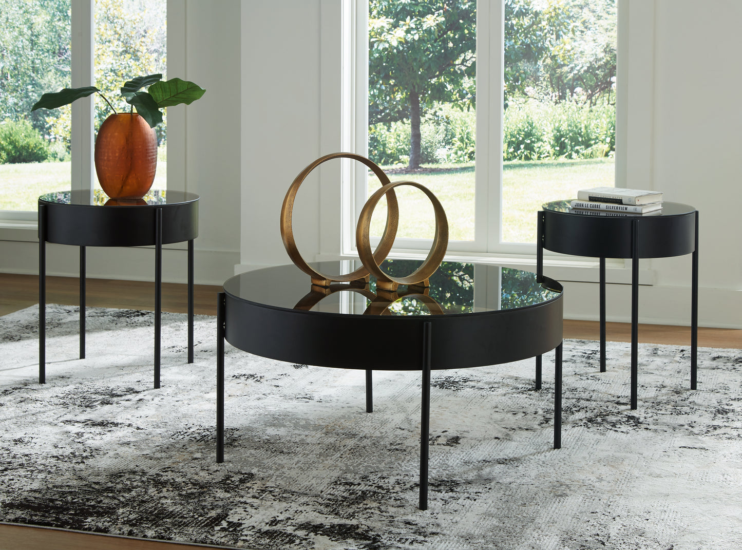 Myers Furniture Outlet - Ashley Furniture - Ardoline Table (Set of 3) - Occasional Table Set (3/CN) / Black - T280-13