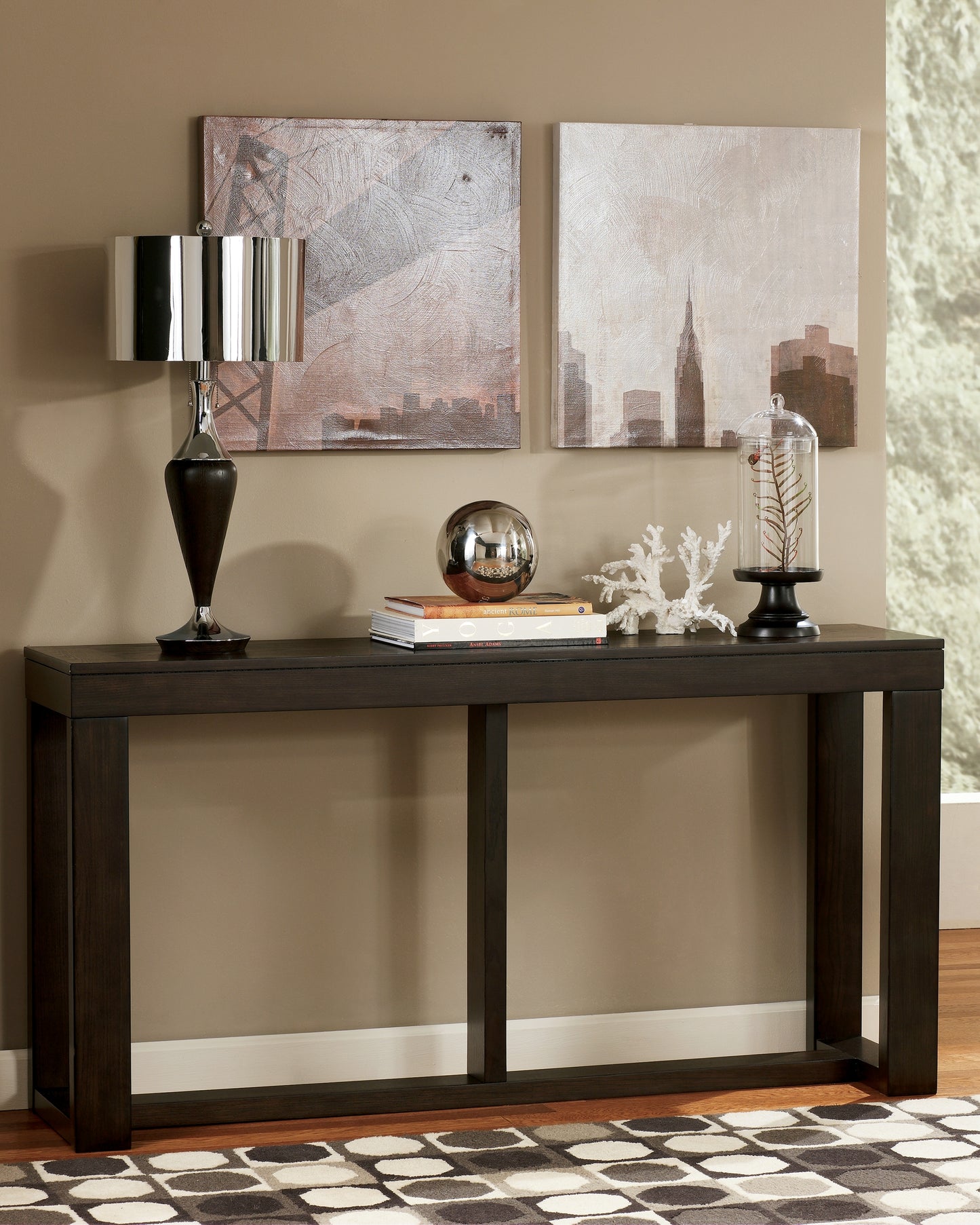Myers Furniture Outlet - Ashley Furniture - Watson Sofa/Console Table - Sofa Table / Dark Brown - T481-4