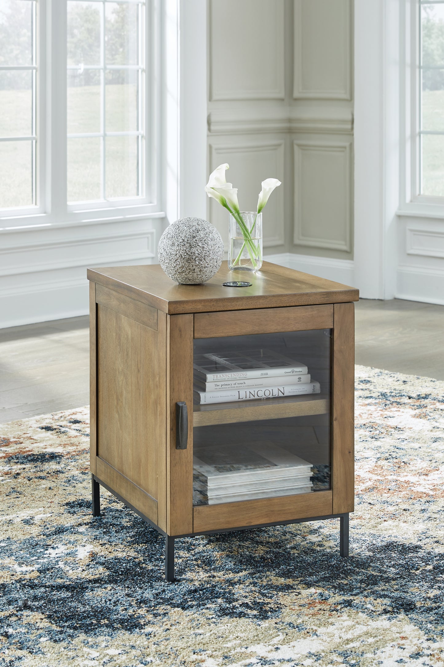 Myers Furniture Outlet - Ashley Furniture - Torlanta Chairside End Table - Chair Side End Table / Brown - T686-7