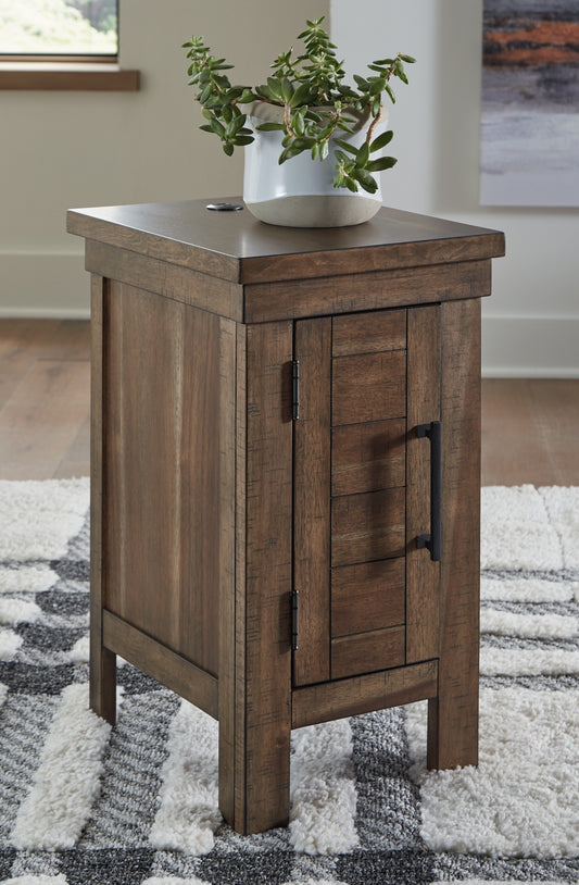 Myers Furniture Outlet - Ashley Furniture - Moriville Chairside End Table - Chair Side End Table / Grayish Brown - T731-7