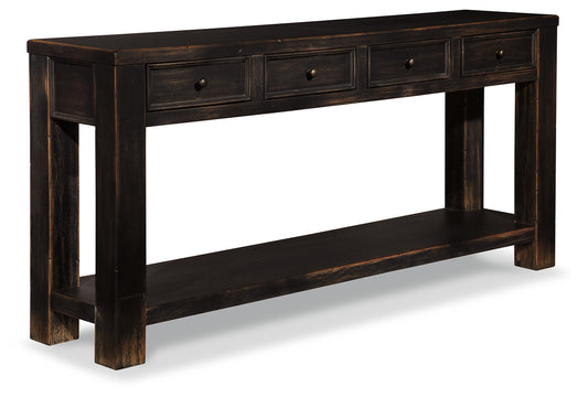 Myers Furniture Outlet - Ashley Furniture - Gavelston Sofa/Console Table - Sofa Table / Black - T732-4