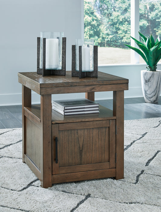 Myers Furniture Outlet - Ashley Furniture - Boardernest End Table - Rectangular End Table / Brown - T738-3